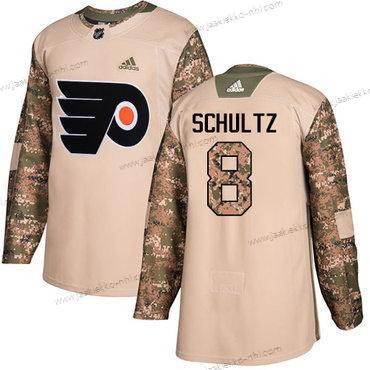 Adidas Miesten Philadelphia Flyers #8 Dave Schultz Maastokuvio Aito 2017 Veterans Day Ommeltu NHL Paita