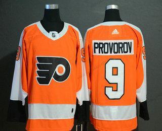 Adidas Miesten Philadelphia Flyers #9 Ivan Provorov Oranssi Ommeltu NHL Paita