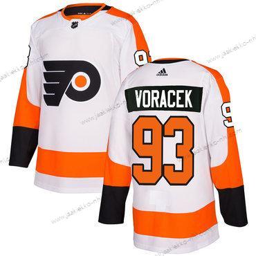 Adidas Miesten Philadelphia Flyers #93 Jakub Voracek Valkoinen Aito Ommeltu NHL Paita