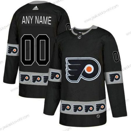 Adidas Miesten Philadelphia Flyers Mukautettu Musta Maajoukkue Logos Paita