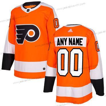 Adidas Miesten Philadelphia Flyers Mukautettu Oranssi Kotiottelupaita Aito Ommeltu NHL Paita