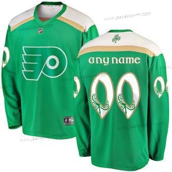 Adidas Miesten Philadelphia Flyers Mukautettu Vihreä 2019 St. Patrick’S Day Paita