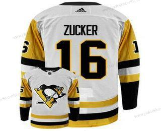 Adidas Miesten Pittsburgh Penguins #16 Jason Zucker Valkoinen Ommeltu NHL Paita