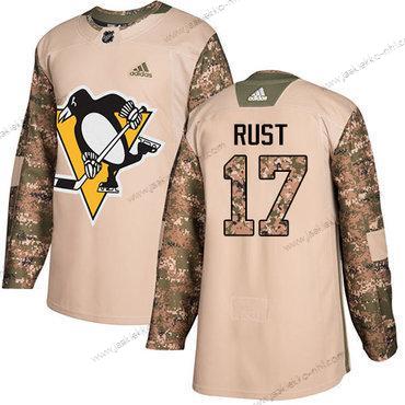 Adidas Miesten Pittsburgh Penguins #17 Bryan Rust Maastokuvio Aito 2017 Veterans Day Ommeltu NHL Paita