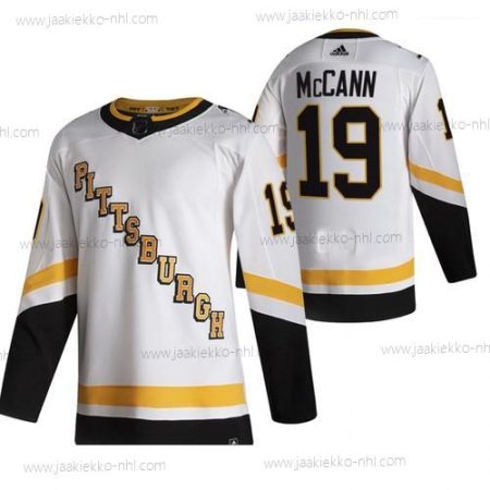 Adidas Miesten Pittsburgh Penguins #19 Jared Mccann Valkoinen 2020-21 Käänteinen Retro Vaihtopaita NHL Paita