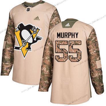 Adidas Miesten Pittsburgh Penguins #55 Larry Murphy Maastokuvio Aito 2017 Veterans Day Ommeltu NHL Paita