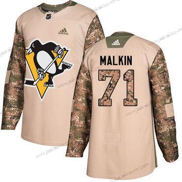 Adidas Miesten Pittsburgh Penguins #71 Evgeni Malkin Maastokuvio Aito 2017 Veterans Day Ommeltu NHL Paita