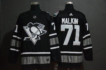 Adidas Miesten Pittsburgh Penguins 71 Evgeni Malkin Musta 2019 NHL All-Star Game Paita