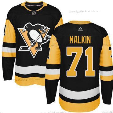 Adidas Miesten Pittsburgh Penguins #71 Evgeni Malkin Musta Vaihtopaita Aito Ommeltu NHL Paita