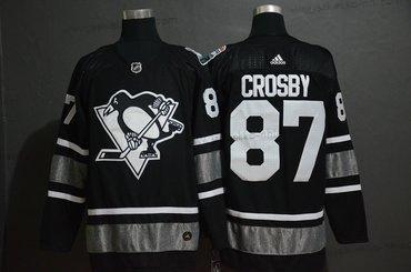 Adidas Miesten Pittsburgh Penguins 87 Sidney Crosby Musta 2019 NHL All-Star Game Paita