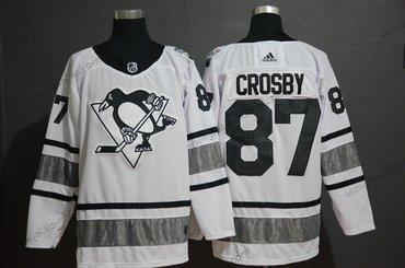 Adidas Miesten Pittsburgh Penguins 87 Sidney Crosby Valkoinen 2019 NHL All-Star Game Paita