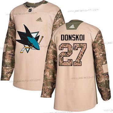 Adidas Miesten San Jose Sharks #27 Joonas Donskoi Maastokuvio Aito 2017 Veterans Day Ommeltu NHL Paita