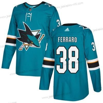 Adidas Miesten San Jose Sharks #38 Mario Ferraro Kotiottelupaita Aito Sinivihreä Paita