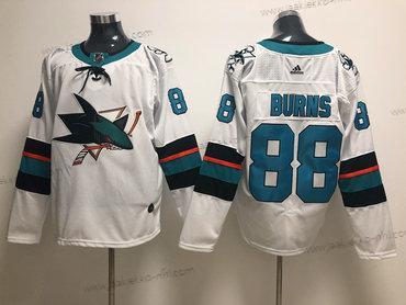 Adidas Miesten San Jose Sharks #88 Brent Burns Valkoinen Paita