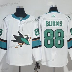 Adidas Miesten San Jose Sharks #88 Brent Burns Valkoinen Road Aito Ommeltu NHL Paita