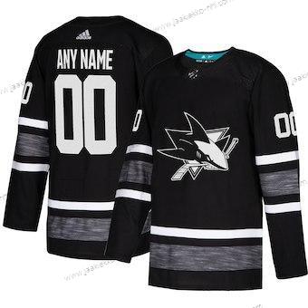 Adidas Miesten San Jose Sharks Mukautettu Musta 2019 NHL All-Star Game Parley Aito Paita