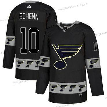 Adidas Miesten St. Louis Blues #10 Brayden Schenn Musta Maajoukkue Logos Paita