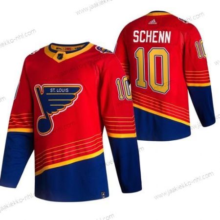 Adidas Miesten St. Louis Blues #10 Brayden Schenn Punainen 2020-21 Käänteinen Retro Vaihtopaita NHL Paita