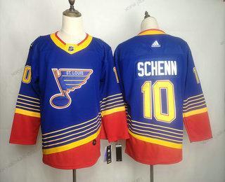 Adidas Miesten St. Louis Blues #10 Brayden Schenn Sininen Ommeltu NHL Retro Paita