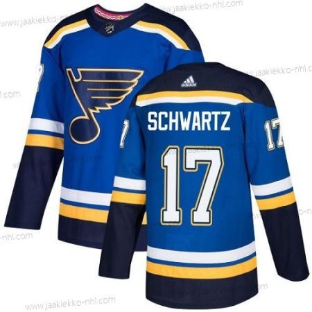 Adidas Miesten St. Louis Blues #17 Jaden Schwartz Sininen Kotiottelupaita Aito Ommeltu NHL Paita