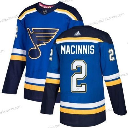 Adidas Miesten St. Louis Blues #2 Al Macinnis Sininen Kotiottelupaita Aito Ommeltu NHL Paita