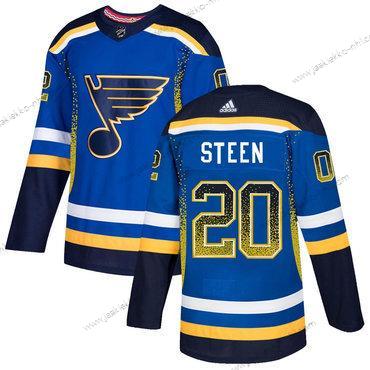 Adidas Miesten St. Louis Blues #20 Alexander Steen Royal Sininen Musta Paita