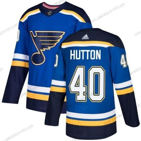 Adidas Miesten St. Louis Blues #40 Carter Hutton Sininen Kotiottelupaita Aito Ommeltu NHL Paita