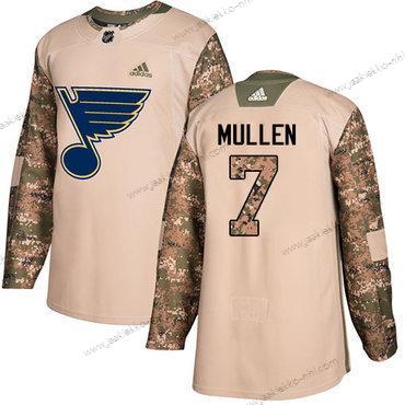 Adidas Miesten St. Louis Blues #7 Joe Mullen Maastokuvio Aito 2017 Veterans Day Ommeltu NHL Paita