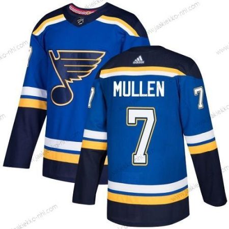 Adidas Miesten St. Louis Blues #7 Joe Mullen Sininen Kotiottelupaita Aito Ommeltu NHL Paita