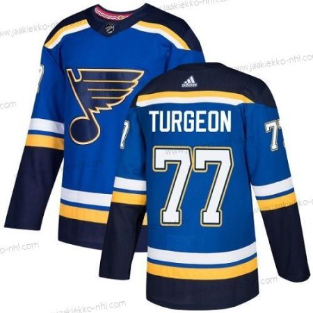 Adidas Miesten St. Louis Blues #77 Pierre Turgeon Sininen Kotiottelupaita Aito Ommeltu NHL Paita