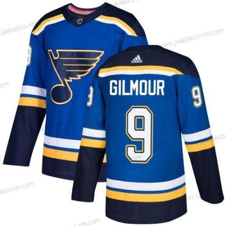 Adidas Miesten St. Louis Blues #9 Doug Gilmour Sininen Kotiottelupaita Aito Ommeltu NHL Paita