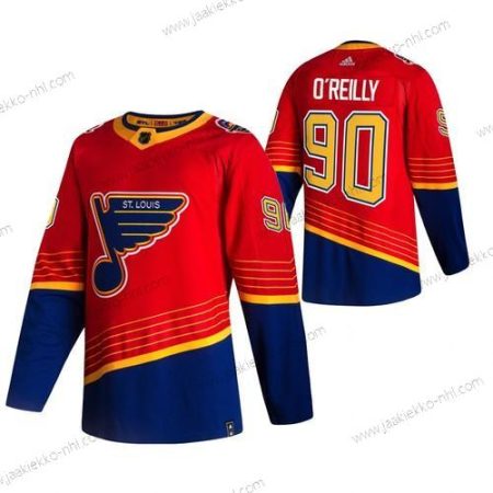 Adidas Miesten St. Louis Blues #90 Ryan O’Reilly Punainen 2020-21 Käänteinen Retro Vaihtopaita NHL Paita