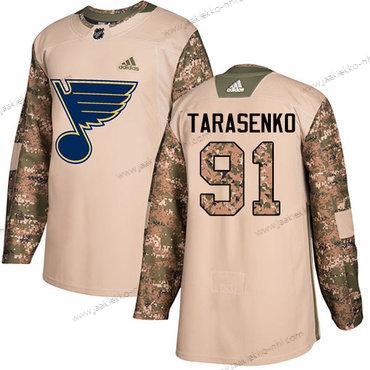 Adidas Miesten St. Louis Blues #91 Vladimir Tarasenko Maastokuvio Aito 2017 Veterans Day Ommeltu NHL Paita