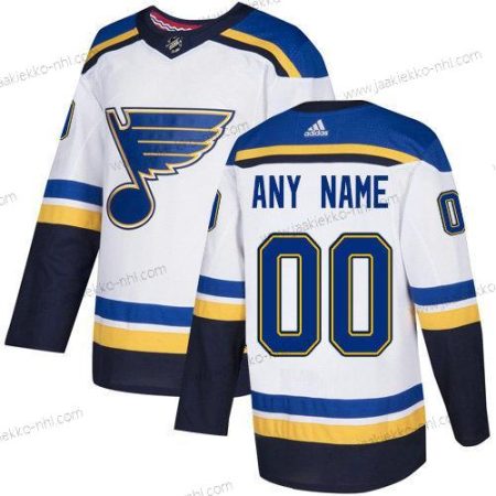 Adidas Miesten St. Louis Blues Mukautettu NHL Aito Valkoinen Paita