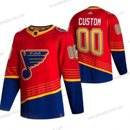 Adidas Miesten St. Louis Blues Mukautettu Punainen 2020-21 Käänteinen Retro Vaihtopaita NHL Paita