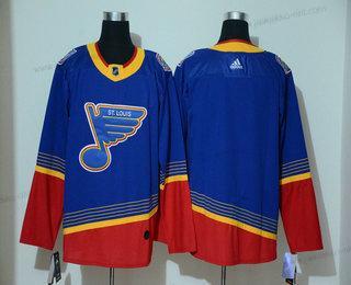 Adidas Miesten St. Louis Blues Tyhjä Sininen Ommeltu NHL Retro Paita