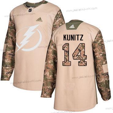 Adidas Miesten Tampa Bay Lightning #14 Chris Kunitz Maastokuvio Aito 2017 Veterans Day Ommeltu NHL Paita