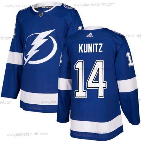 Adidas Miesten Tampa Bay Lightning #14 Chris Kunitz Sininen Kotiottelupaita Aito Ommeltu NHL Paita