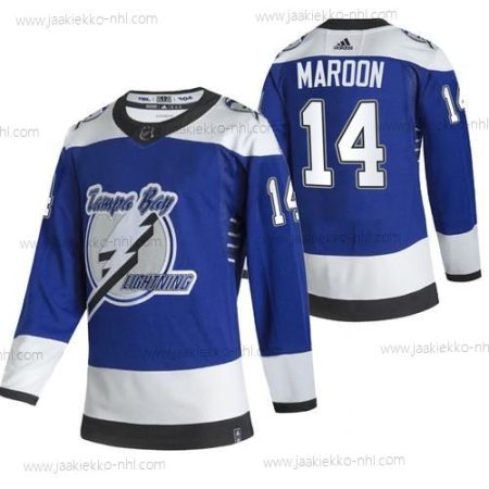 Adidas Miesten Tampa Bay Lightning #14 Patrick Maroon Sininen 2020-21 Käänteinen Retro Vaihtopaita NHL Paita