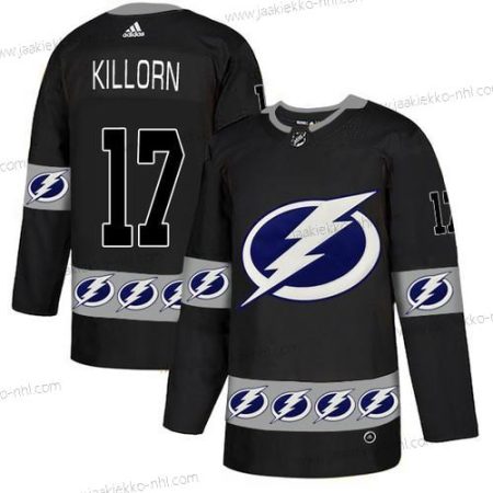 Adidas Miesten Tampa Bay Lightning #17 Alex Killorn Musta Maajoukkue Logos Paita