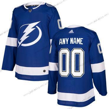 Adidas Miesten Tampa Bay Lightning Mukautettu Sininen Ommeltu NHL 2017-2018 Jääkiekko Paita