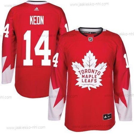 Adidas Miesten Toronto Maple Leafs #14 Dave Keon Punainen Kanadan maajoukkue Aito Ommeltu NHL Paita