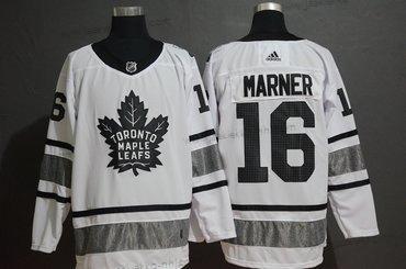 Adidas Miesten Toronto Maple Leafs 16 Mitch Marner Valkoinen 2019 NHL All-Star Game Paita