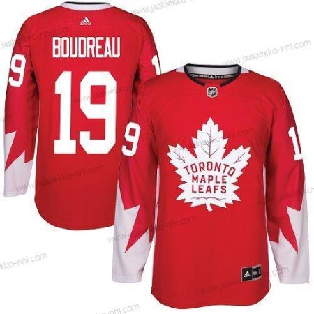 Adidas Miesten Toronto Maple Leafs #19 Bruce Boudreau Punainen Kanadan maajoukkue Aito Ommeltu NHL Paita