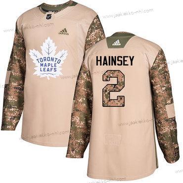 Adidas Miesten Toronto Maple Leafs #2 Ron Hainsey Maastokuvio Aito 2017 Veterans Day Ommeltu NHL Paita