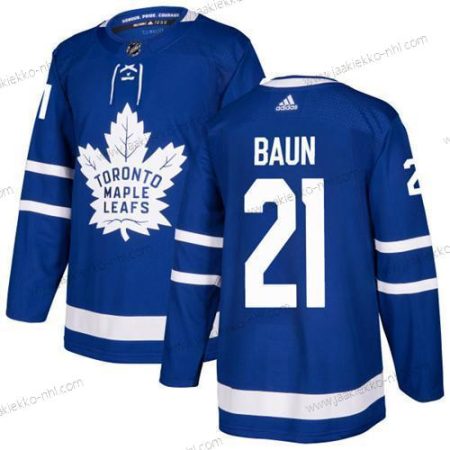 Adidas Miesten Toronto Maple Leafs #21 Bobby Baun Sininen Kotiottelupaita Aito Ommeltu NHL Paita