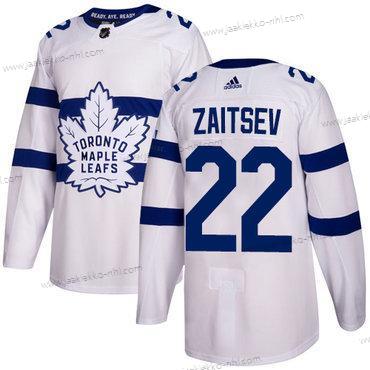 Adidas Miesten Toronto Maple Leafs #22 Nikita Zaitsev Valkoinen Aito 2018 Stadium Series Ommeltu NHL Paita