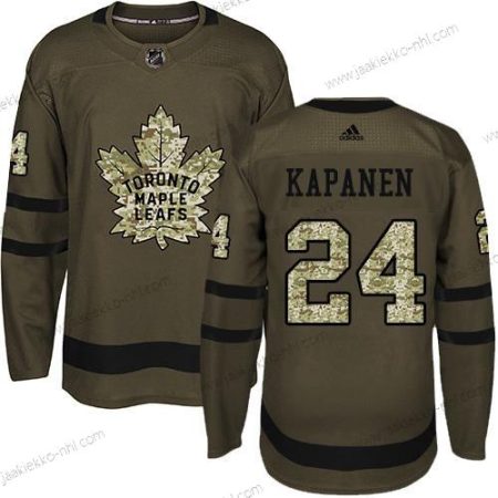 Adidas Miesten Toronto Maple Leafs #24 Kasperi Kapanen Vihreä Salute to Service NHL Paita