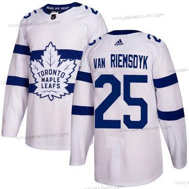 Adidas Miesten Toronto Maple Leafs #25 James Van Riemsdyk Valkoinen Aito 2018 Stadium Series Ommeltu NHL Paita