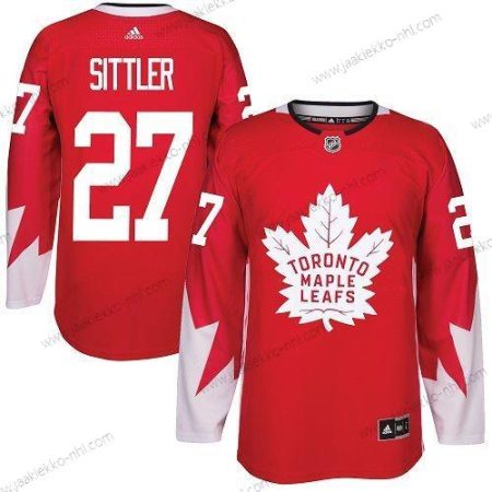 Adidas Miesten Toronto Maple Leafs #27 Darryl Sittler Punainen Kanadan maajoukkue Aito Ommeltu NHL Paita